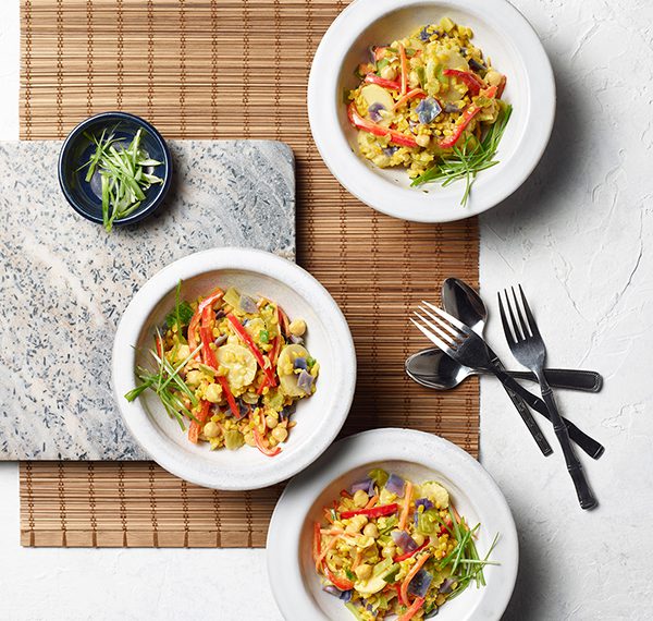 Coconut Curry Vegetable Rice Bowls