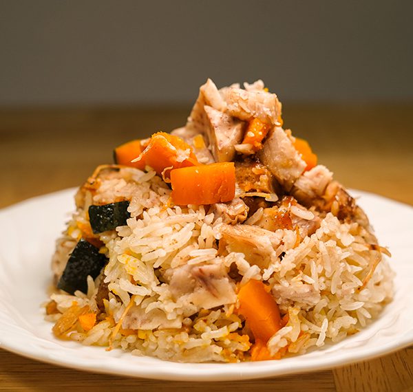 Fragrant Yam and Pumpkin Rice